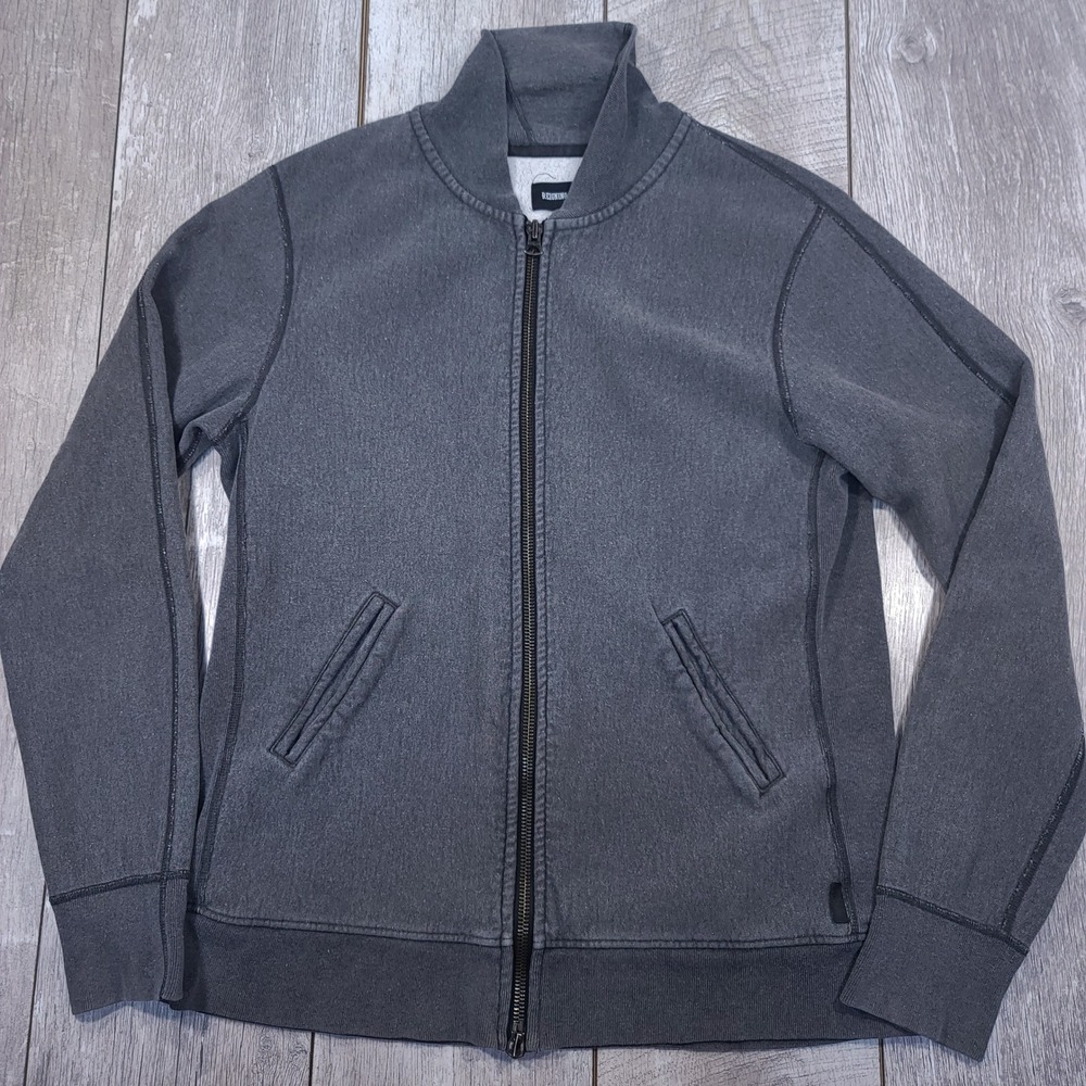 Reigning Champ Full Zip Jacket Men XL Gray Slim Fit French Terry Made in Canada